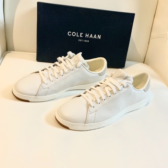 Cole Haan GrandPro Tennis White Leather Sneakers - Picture 12 of 12
